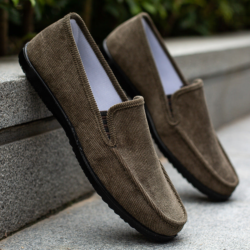 Spring new men's shoes soft sole breathable men's casual shoes light sole slip-on shoes LD366