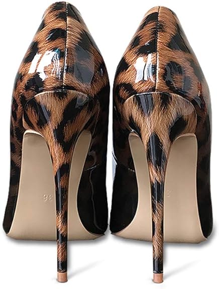 Leopard Gradual Change Color Women Pumps Pointed Toe Thin High Heels Luxury Women Shoes ld026
