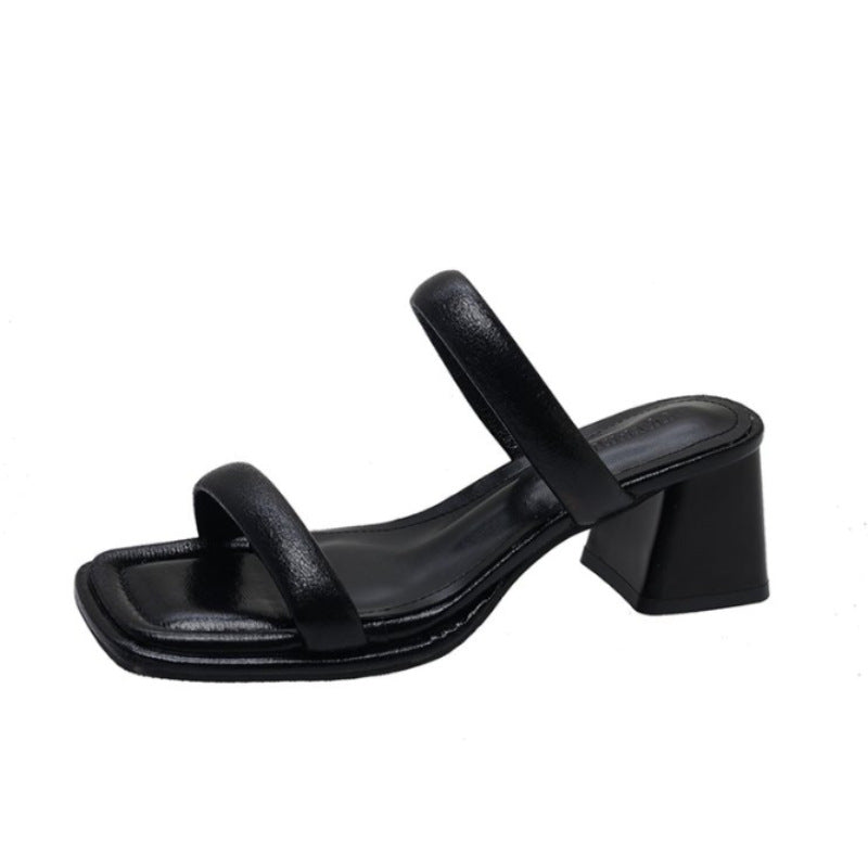 2024 new open toe lightweight heightened thick heel sandals LD249