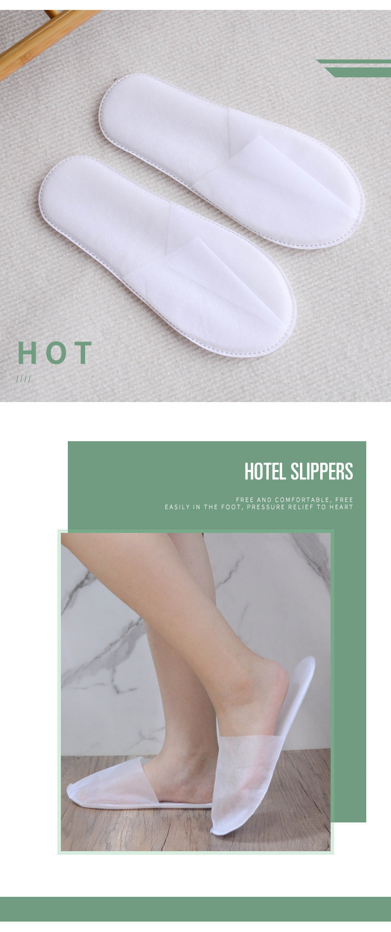 Disposable slippers non-woven slippers Mo10