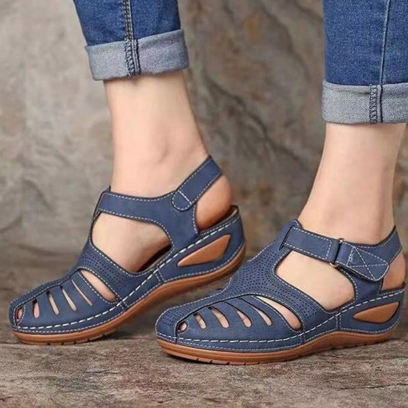 Women's summer wedge heel sandals with baotou Di107