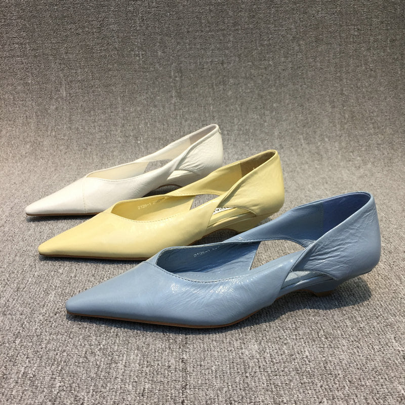 New fashion hollow pointed comfortable low heel from wsap