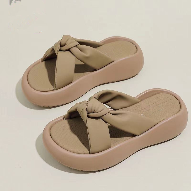 2024 Summer Genuine Leather Sandals Fashionable and Versatile Casual Slippers LY1153