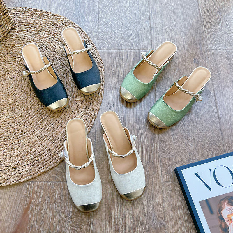 2024 summer new casual versatile genuine leather sandals for women H144