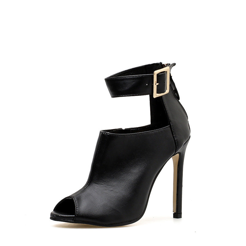 Women's Shoes Stiletto Fish Mouth High Top Large Size Summer High Heel Sandals CH499