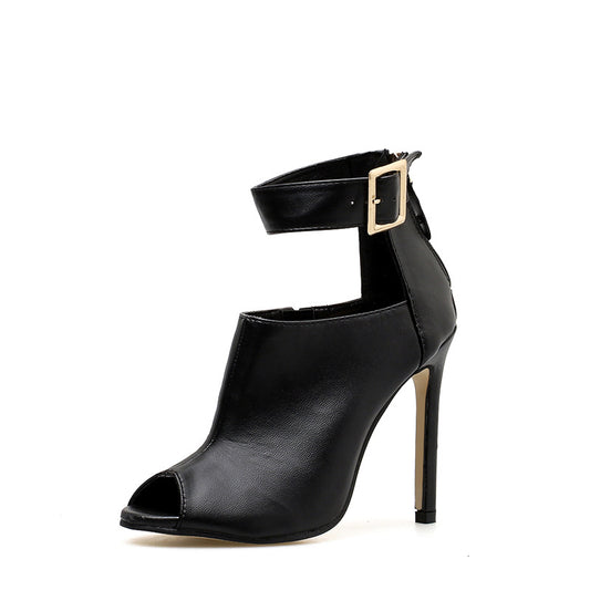 Women's Shoes Stiletto Fish Mouth High Top Large Size Summer High Heel Sandals CH499