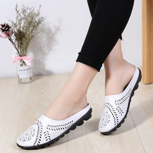 New spring and autumn low-top flat-soled hollow toe shoes for women TB050