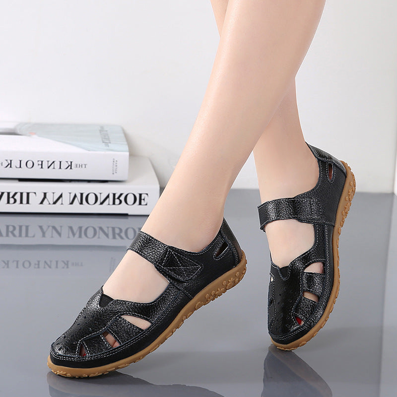Spring and summer new women's sandals hollow soft sole women's shoes G982
