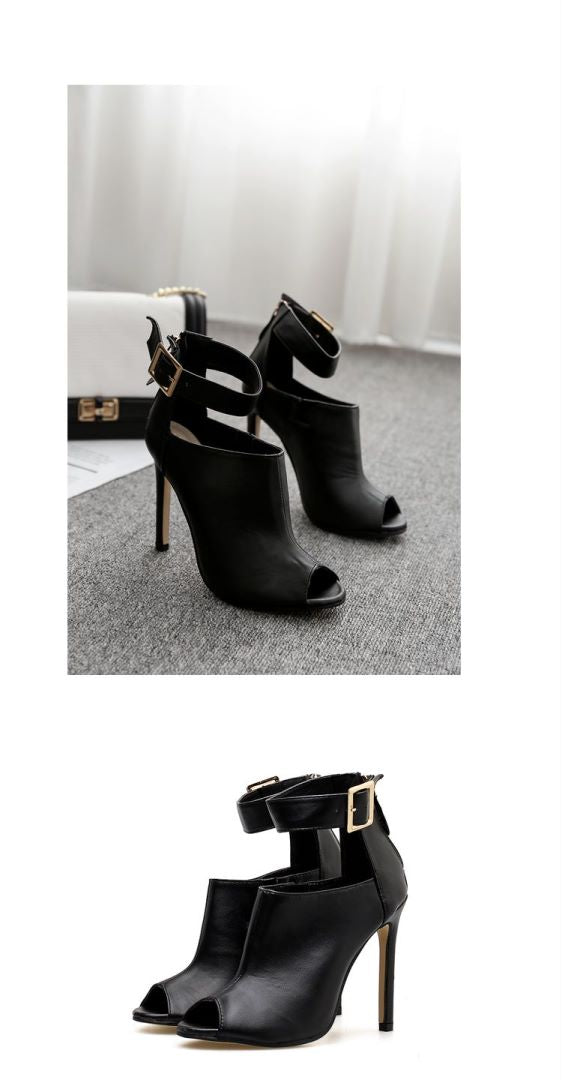 Women's Shoes Stiletto Fish Mouth High Top Large Size Summer High Heel Sandals CH499
