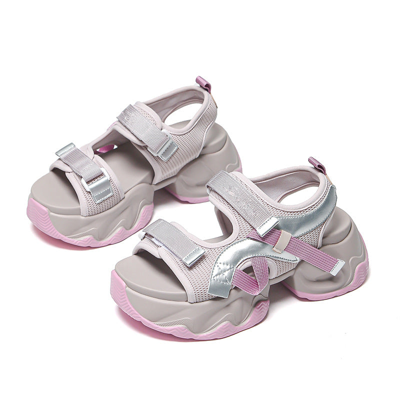 Super soft thick-soled sandals for women 2024 new summer sports sandals with platform soles LY1151