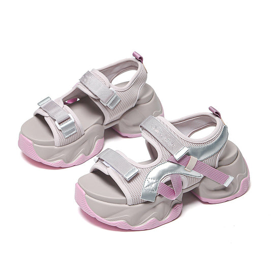 Super soft thick-soled sandals for women 2024 new summer sports sandals with platform soles LY1151