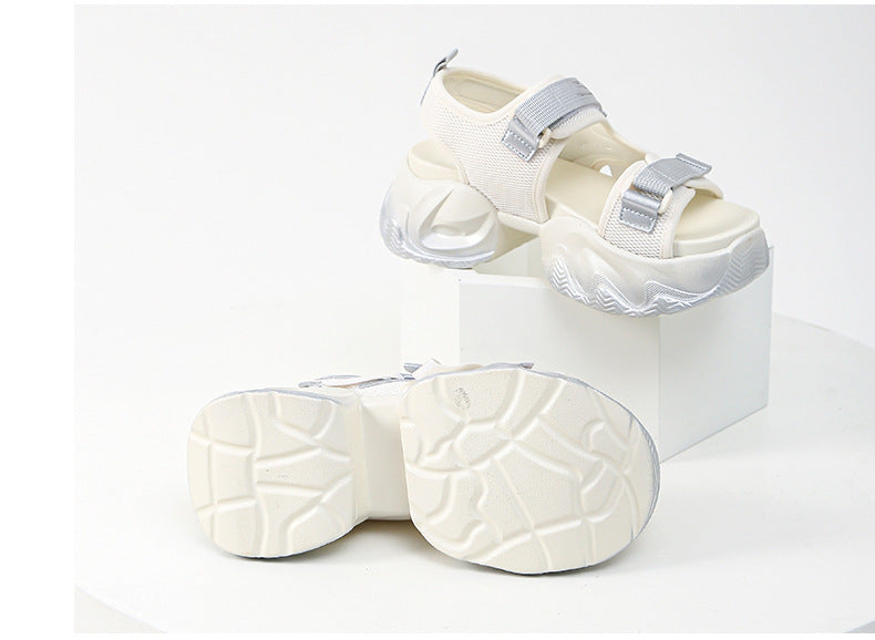 Super soft thick-soled sandals for women 2024 new summer sports sandals with platform soles LY1151