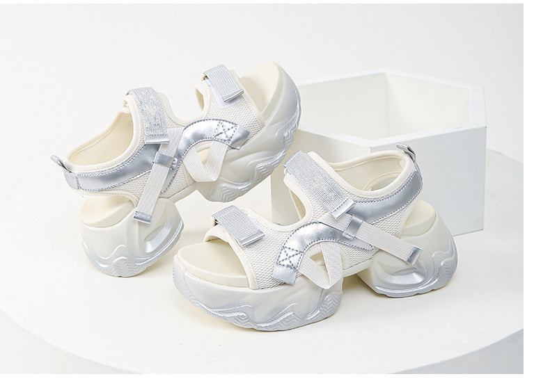 Super soft thick-soled sandals for women 2024 new summer sports sandals with platform soles LY1151