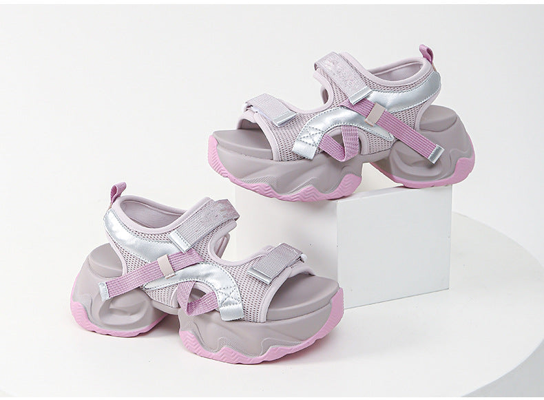 Super soft thick-soled sandals for women 2024 new summer sports sandals with platform soles LY1151