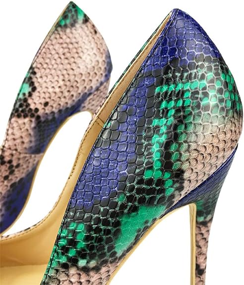 Snake Printing Women High Heels Fashion Party Wedding Sexy Pumps Shoes LD013