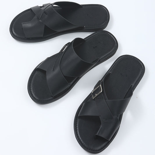 2024 New Slippers Summer Soft Sole Fashion Open Toe Men's Casual Shoes LD272