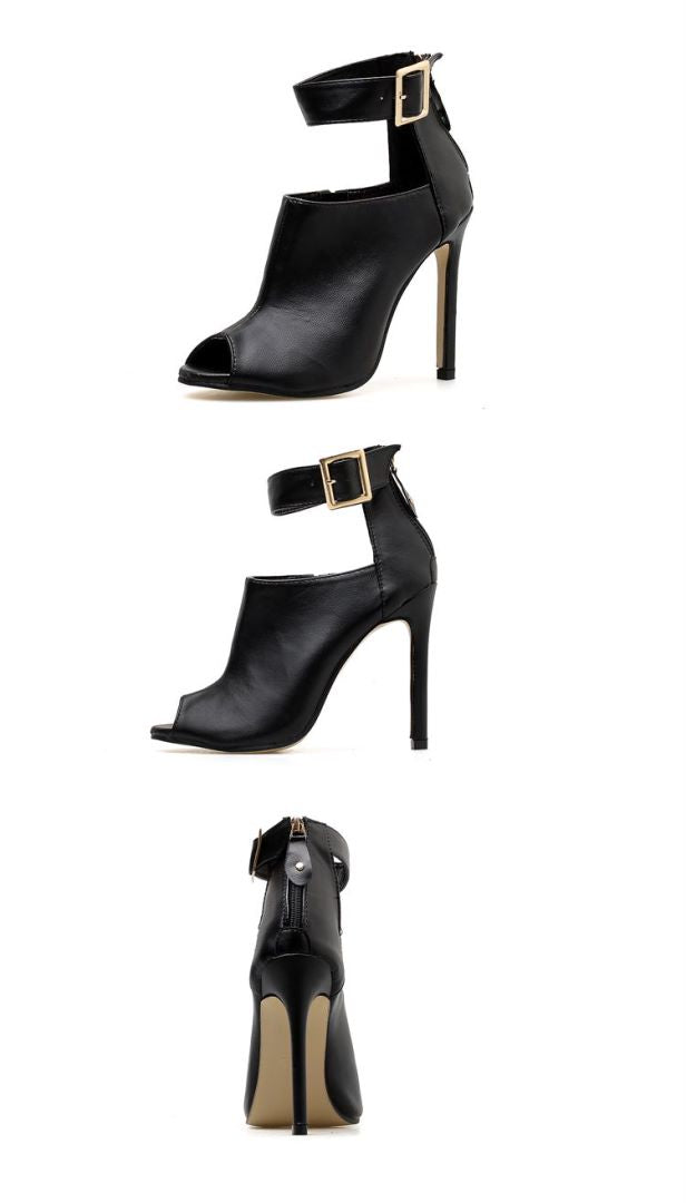 Women's Shoes Stiletto Fish Mouth High Top Large Size Summer High Heel Sandals CH499