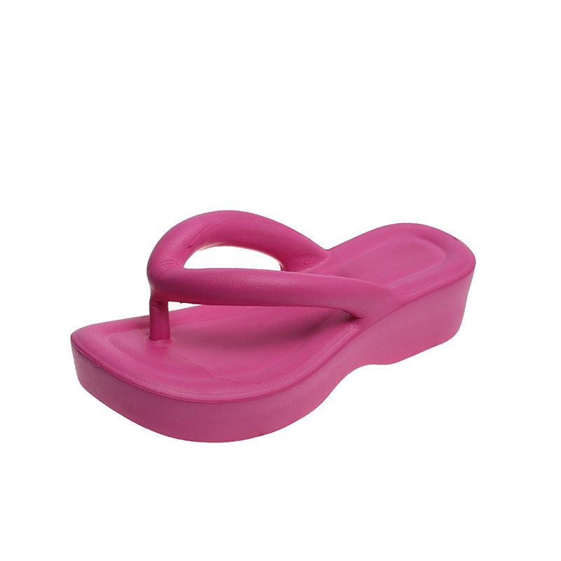 Summer new style flip flops solid color light and simple beach sandals Di516