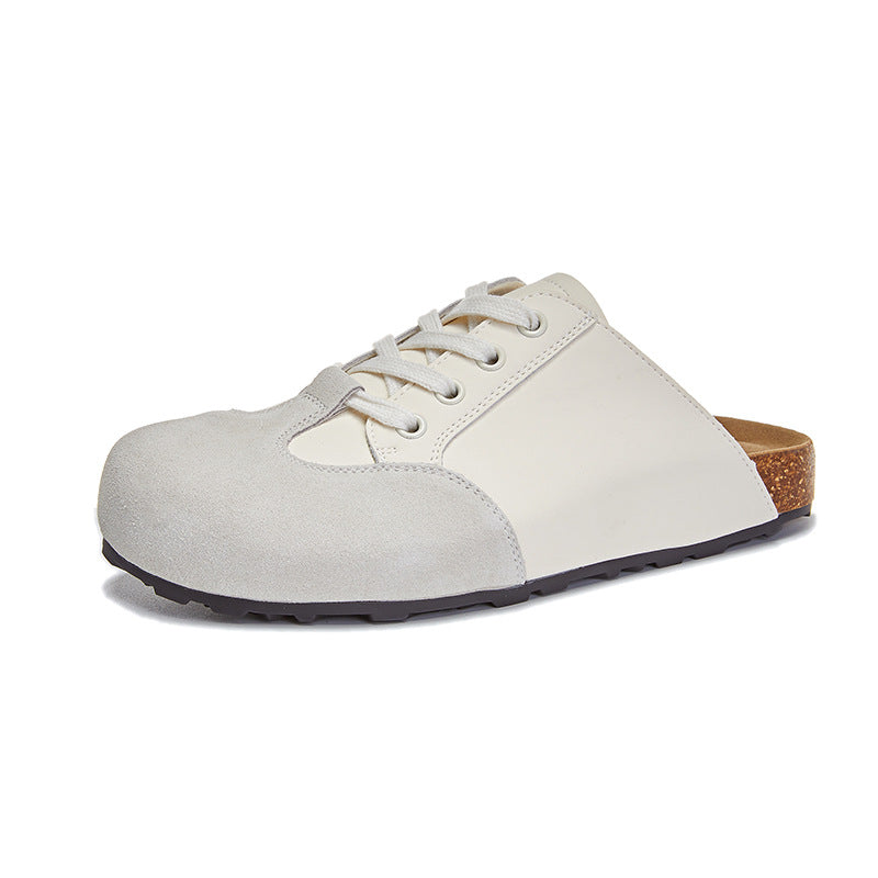2024 summer new style fashionable casual versatile flat leather slippers LY951