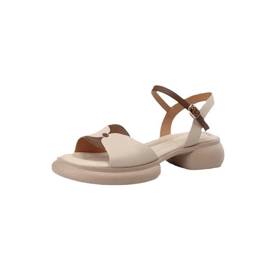 2024 summer new casual simple platform thick-soled open-toed Roman women's shoes LD437