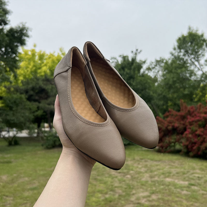 2024 new style genuine leather temperament fashion women's shoes YS104