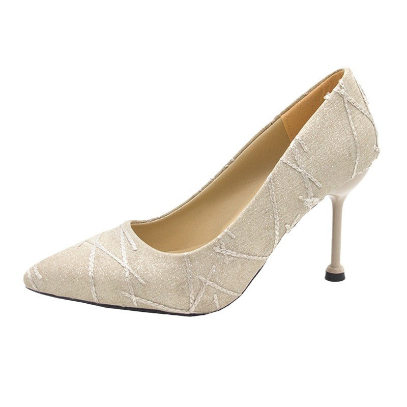 2024 new style pointed stiletto high heels French fashion sexy women's shoes FD225