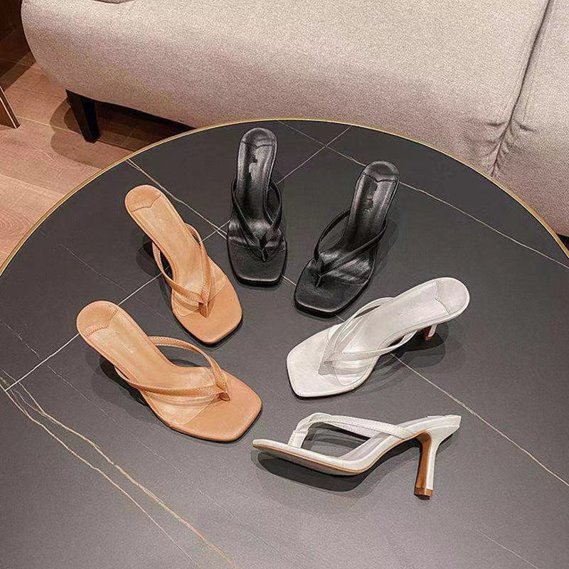 Fashionable and versatile high-heeled flip-flops LD180