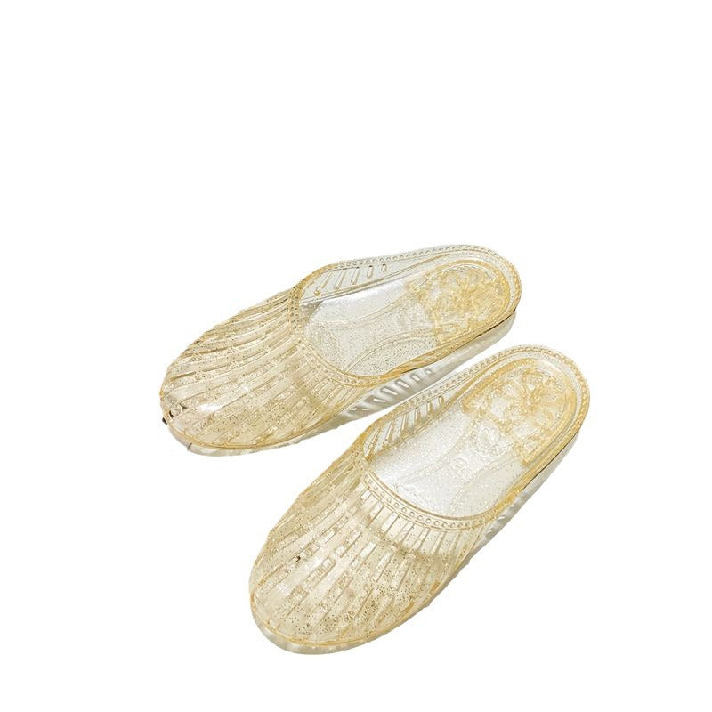 New style slippers for women summer home non-slip outdoor wear crystal sandals G528
