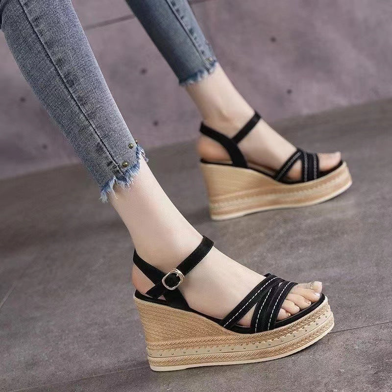 New summer thick-soled 2024 platform-soled lightweight non-slip sandals LD105