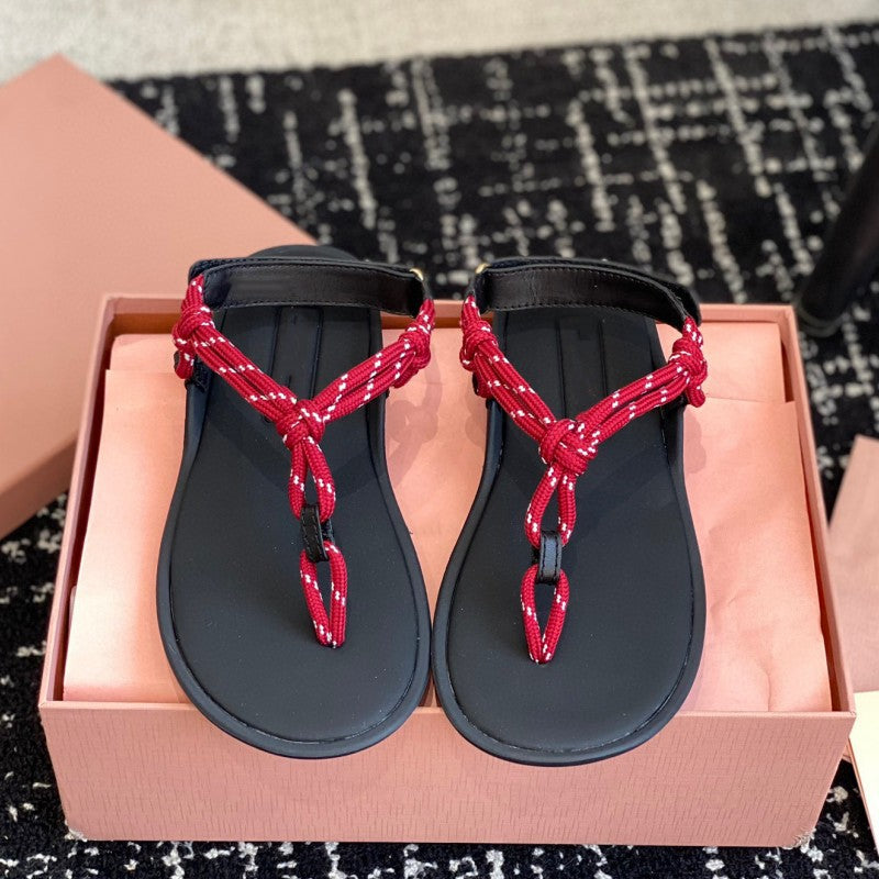 2024 new casual beach flat sandals LD002