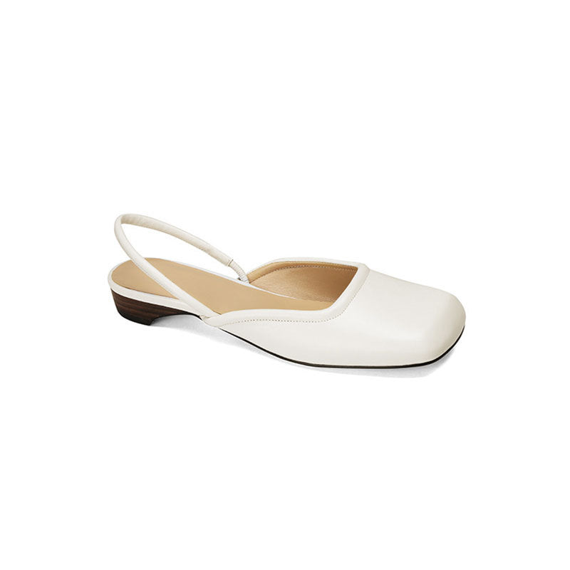 Women's closed-toe sandals soft-soled design flat shoes LD433