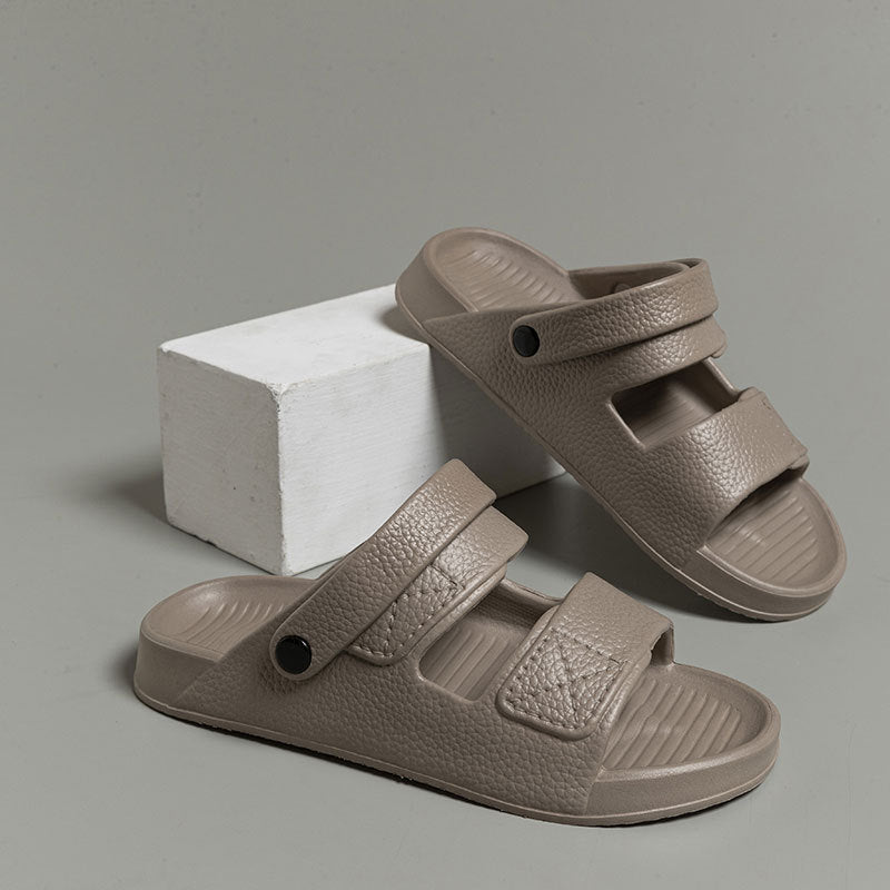 Two-wear sandals for men, summer outer wear, non-slip home use, thick-soled beach slippers G844
