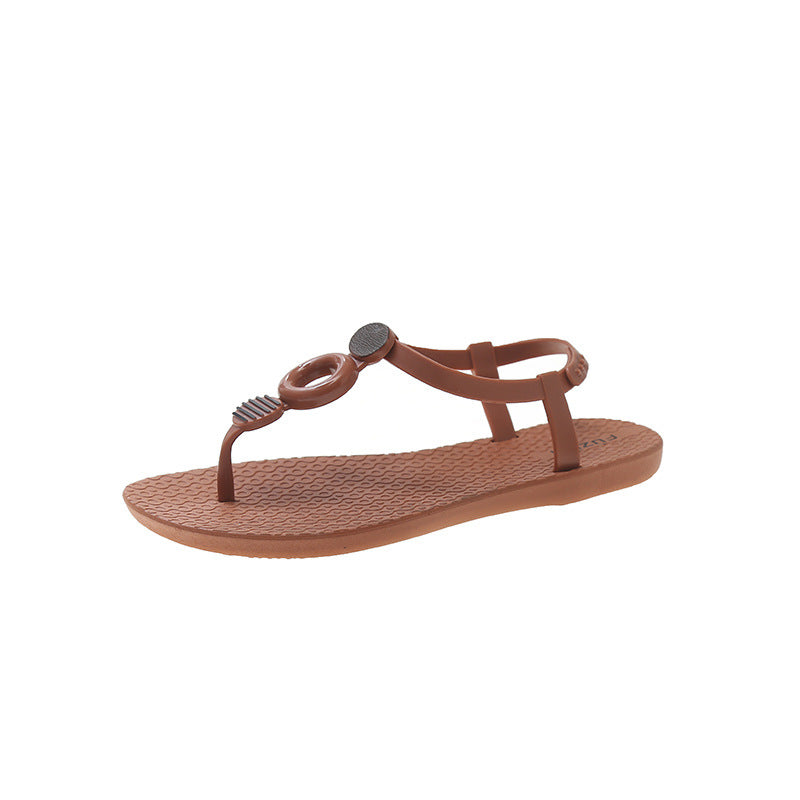 Summer casual hollow buckle soft bottom sandals LY1168