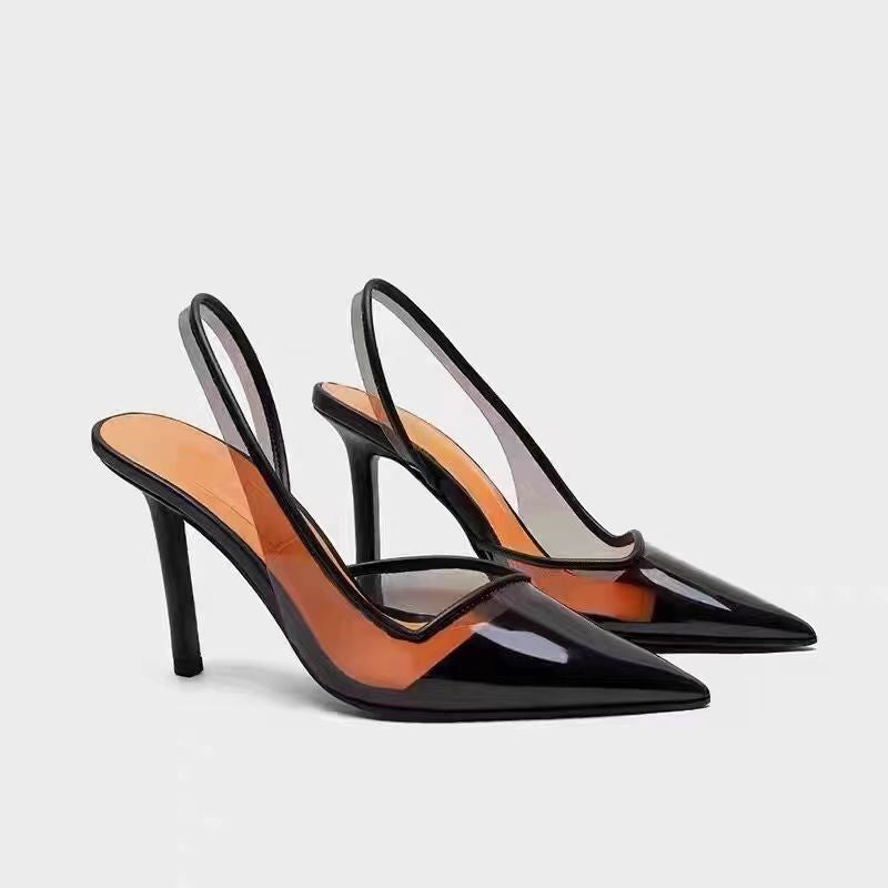 New fashion pointed transparent shallow high-end sandals PR132