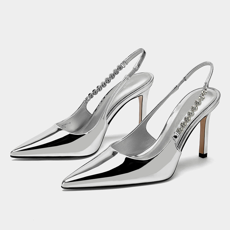 2024 new silver temperament sexy high heel fashion sandals LD429