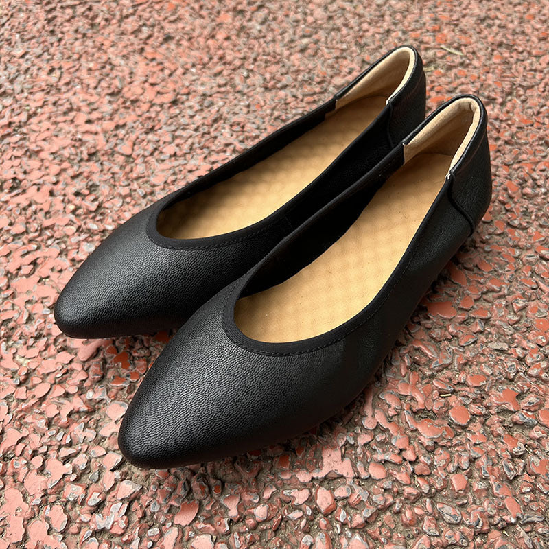 2024 new style genuine leather temperament fashion women's shoes YS104
