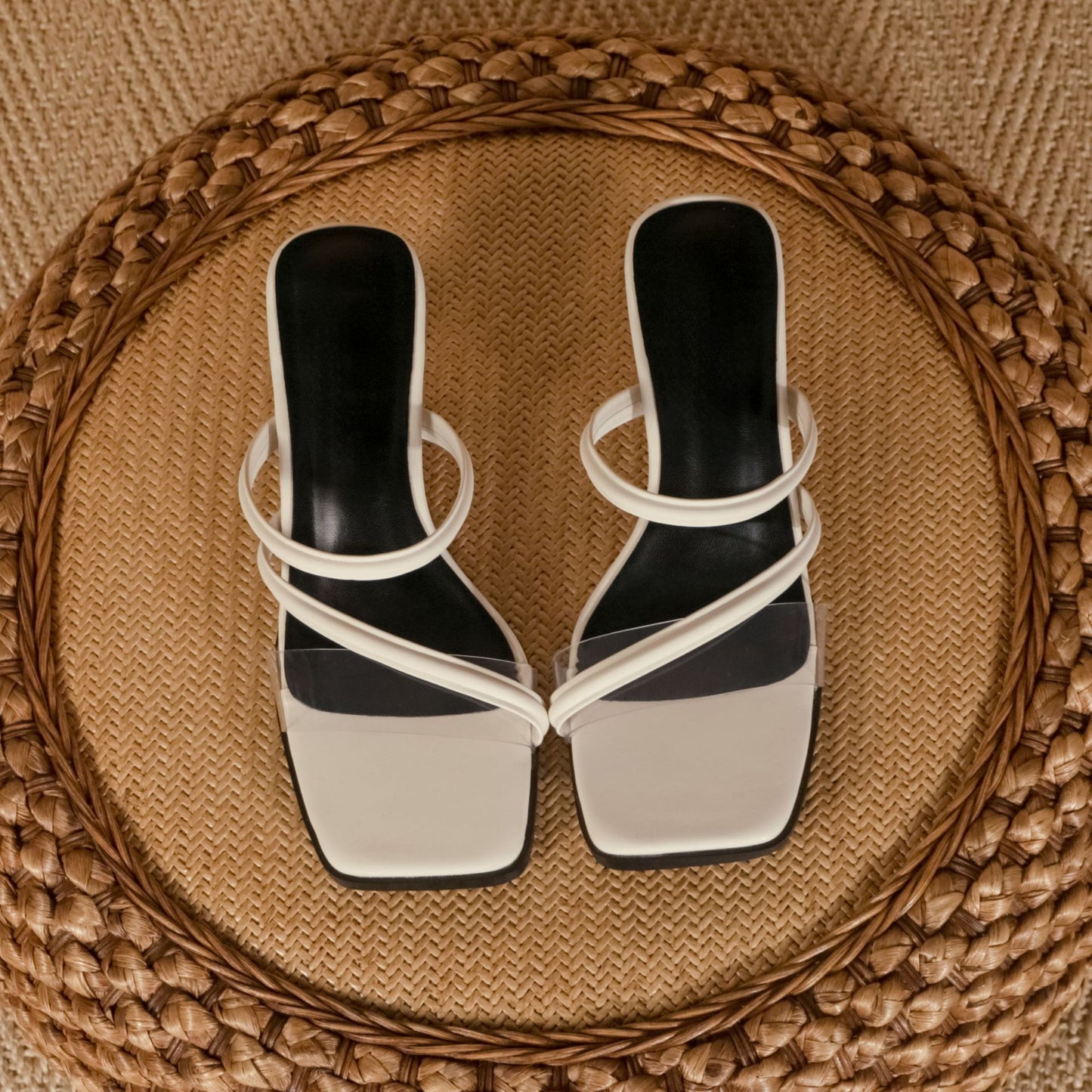 High heel sandals for women summer new transparent thin strap sexy sandals V264