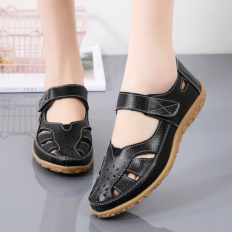Spring and summer new women's sandals hollow soft sole women's shoes G982