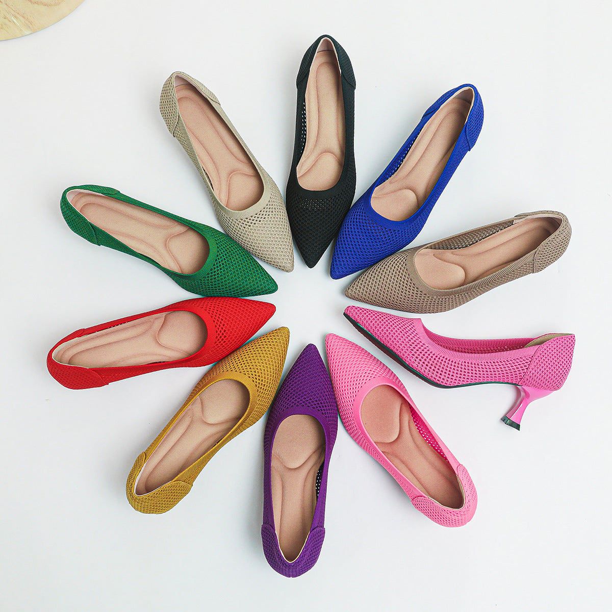 Multicolor hollow sandals summer comfortable flying woven fashionable breathable high heels V137
