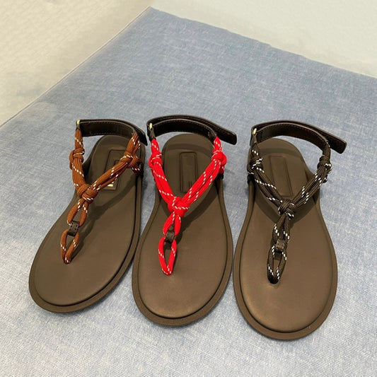 2024 new casual beach flat sandals LD002