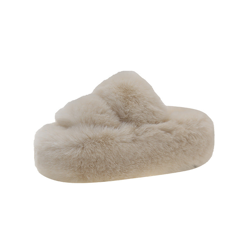 2024 autumn new thick-soled cotton slippers fur slippers LD377
