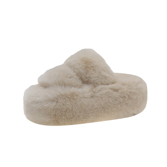 2024 autumn new thick-soled cotton slippers fur slippers LD377