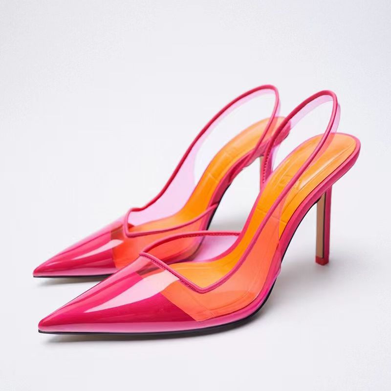 New fashion pointed transparent shallow high-end sandals PR132