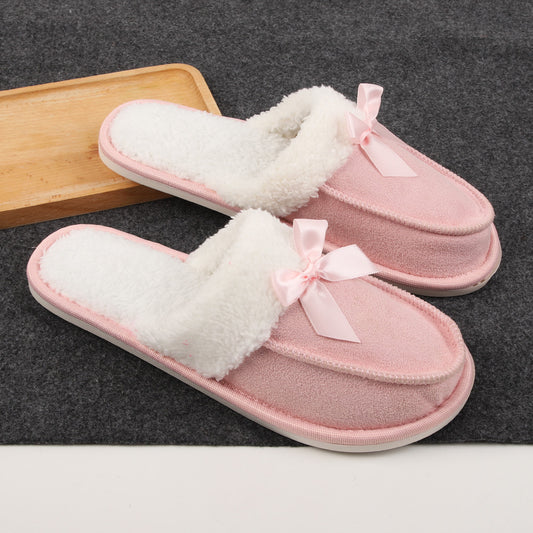 New autumn and winter cotton slippers thick soft bottom fur plush slippers G441
