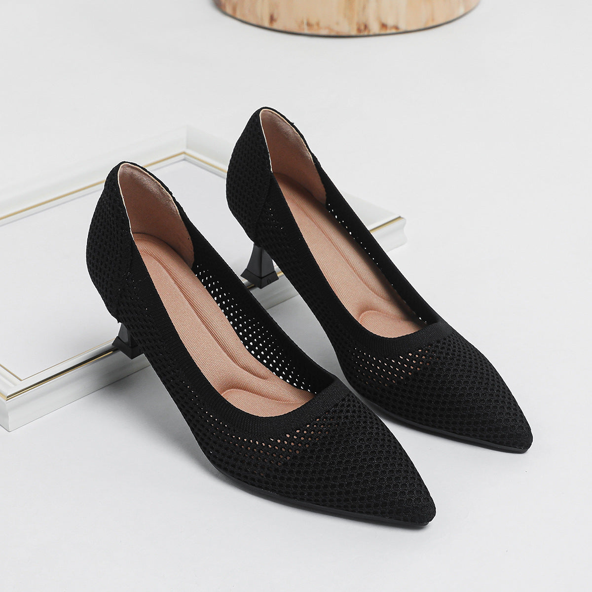 Multicolor hollow sandals summer comfortable flying woven fashionable breathable high heels V137