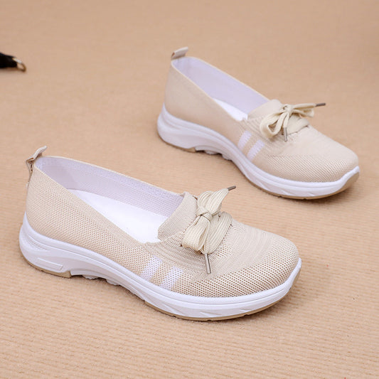 Ladies new breathable shallow mouth comfortable light casual flat shoes LD446