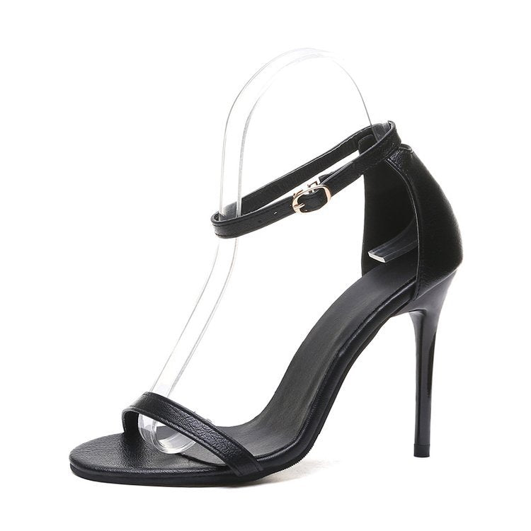 2024 new simple versatile stiletto sexy one-strap high heels CE025