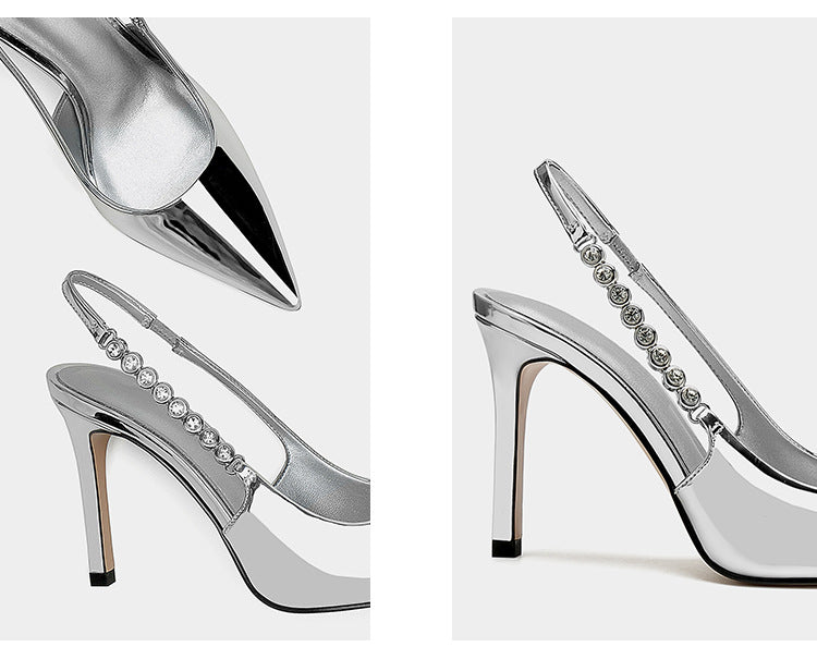 2024 new silver temperament sexy high heel fashion sandals LD429
