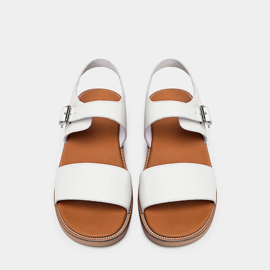 Simple genuine leather summer sandals slippers non-slip beach shoes LD300