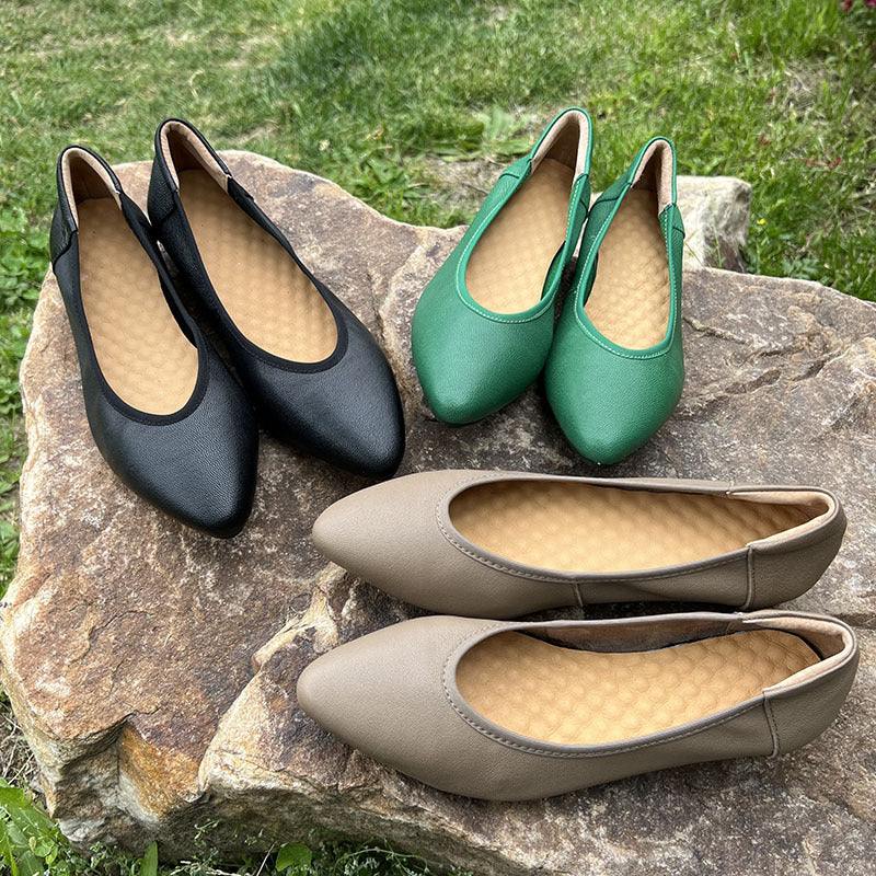 2024 new style genuine leather temperament fashion women's shoes YS104